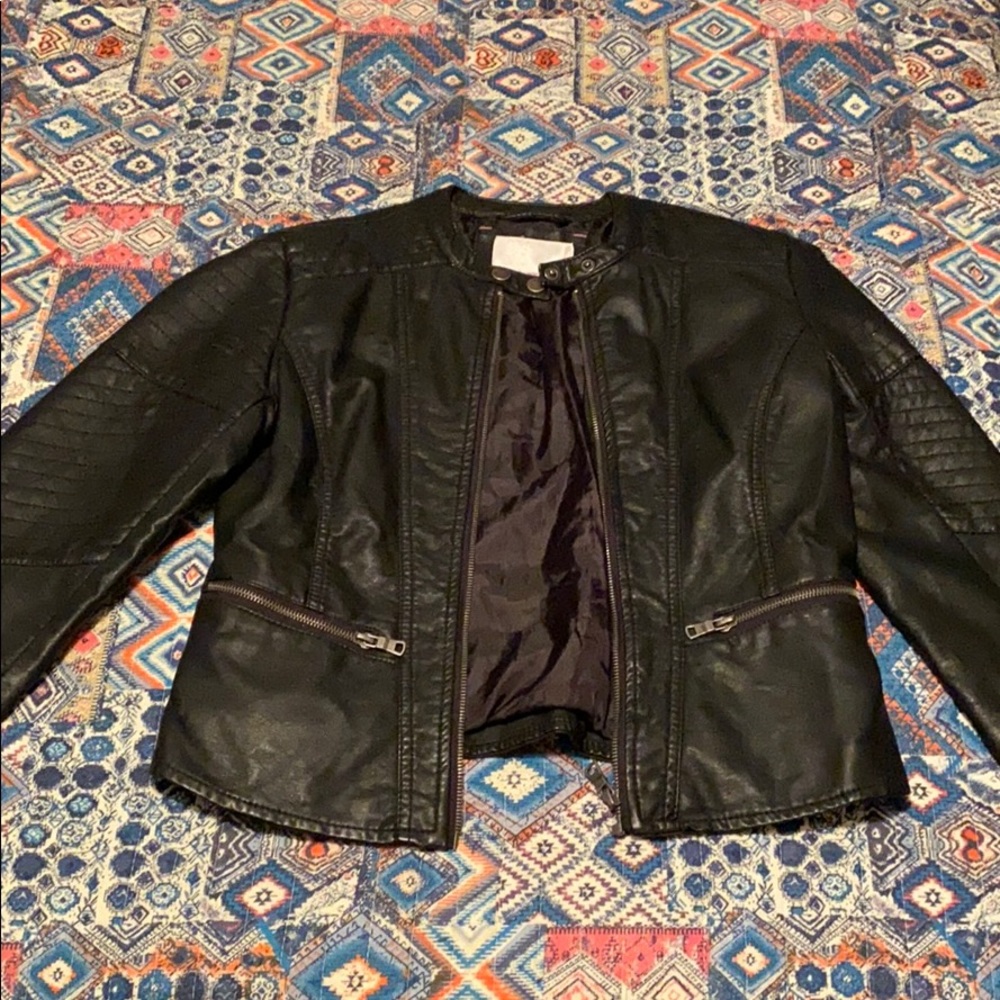 Faux Leather Jacket